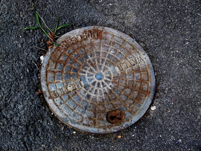 manhole cover, manhole, street, cover, metal, sewer, rusty, sewage, manhole, sewer, sewer, sewer, sewer, sewer, sewage, sewage. Plumbing contractor equipment essentials for a new business